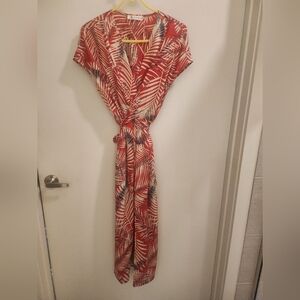Cupshe Emmy Leaf Wrap Dress Size M